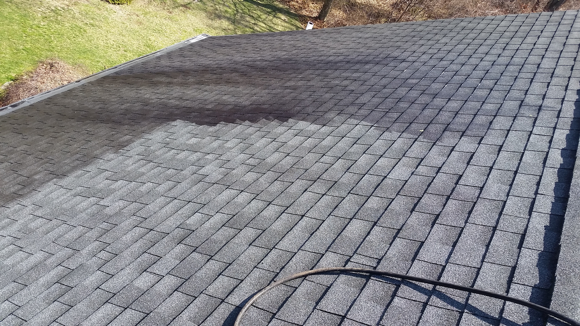 Completed exterior cleaning work by The Powerwash Guys