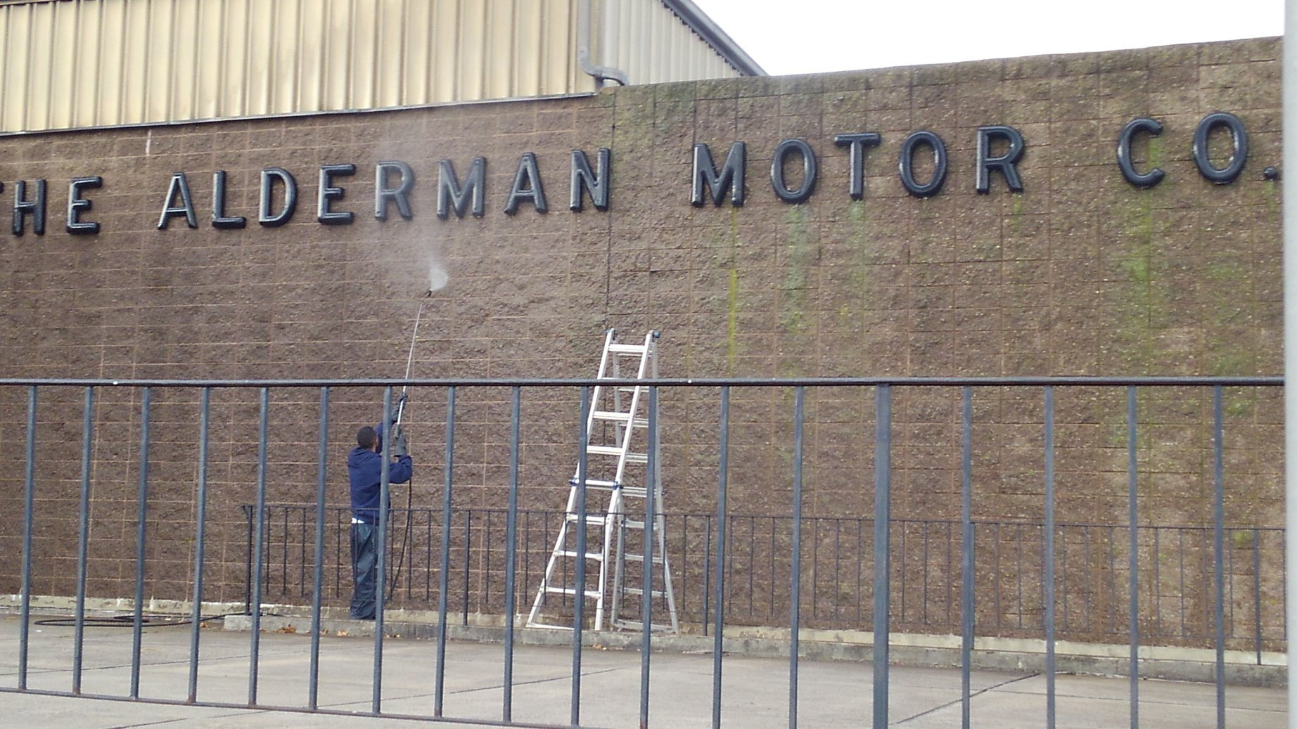 Completed exterior cleaning work by The Powerwash Guys
