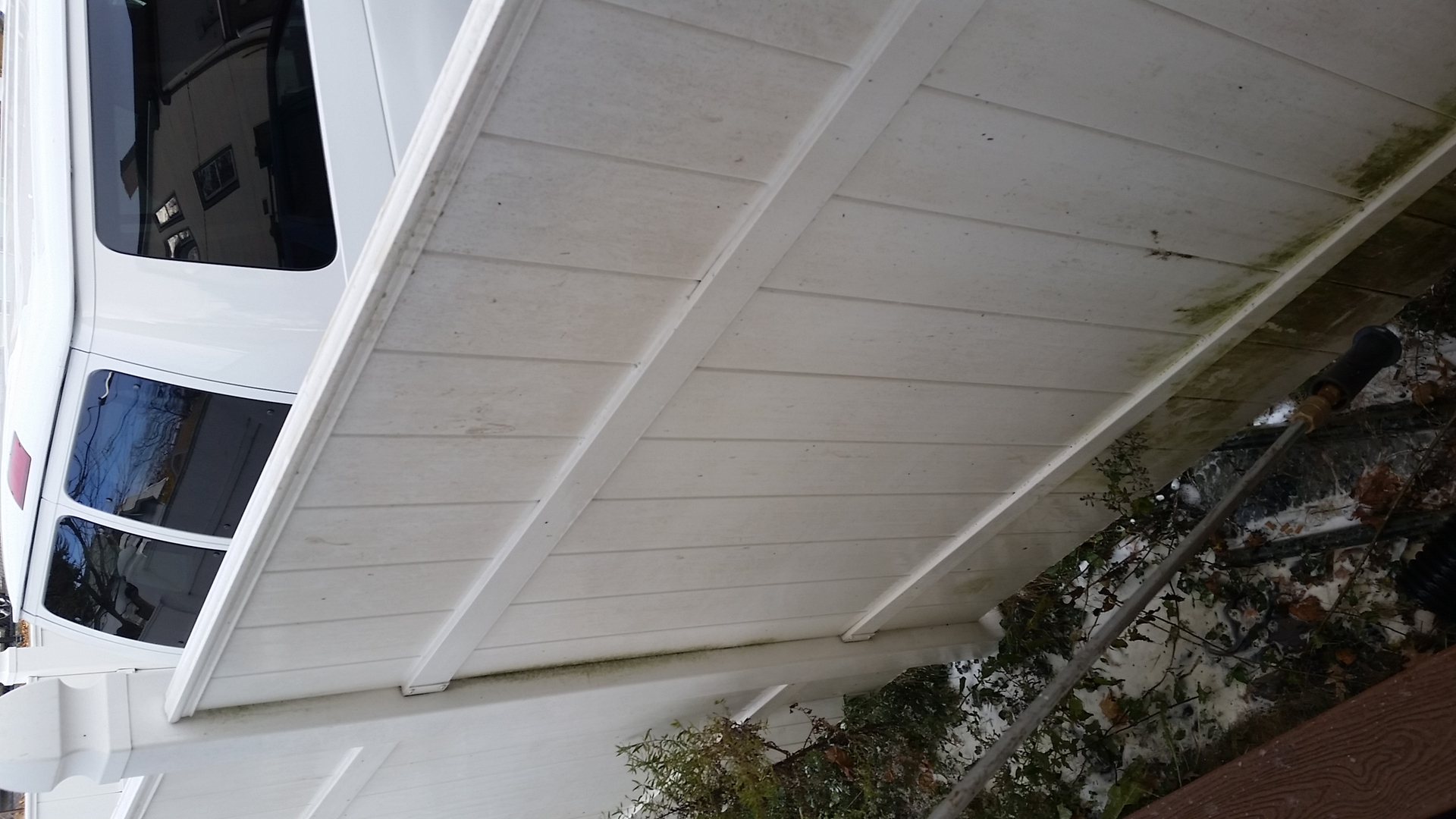 Completed exterior cleaning work by The Powerwash Guys