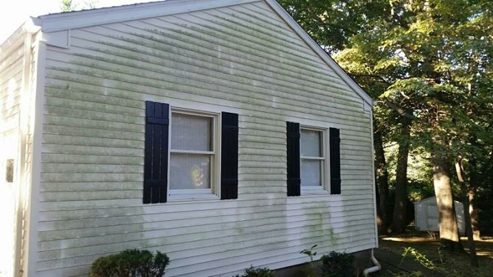 Completed exterior cleaning work by The Powerwash Guys